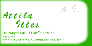 attila illes business card